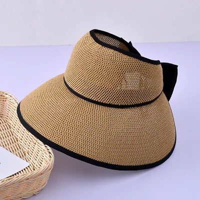 Women's Summer Sunshade Foldable Big Brim Top Hat Khaki - Shop at LoveMi