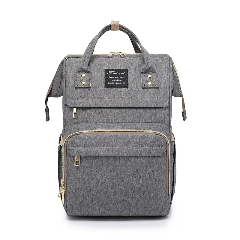 Large Capacity Mommy Mother And Baby Outdoor Travel Leisure Backpack Grey - Shop at LoveMi