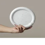 Splash Ink Oval Plate