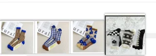 Cool Crystal Glass Silk Heart Socks - Suit
