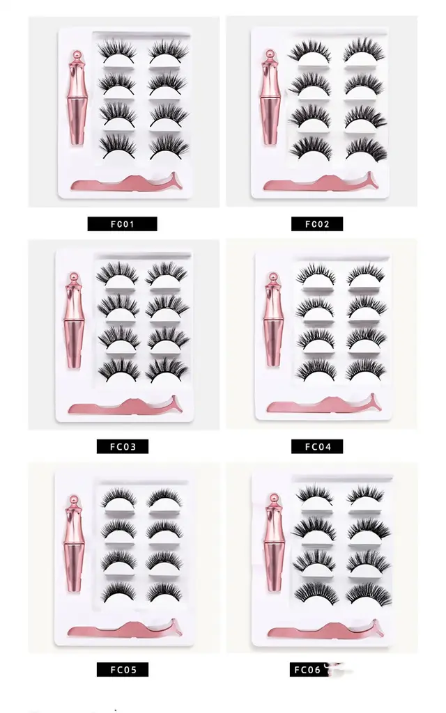 Three pairs of false eyelashes Fc06 - Shop at LoveMi