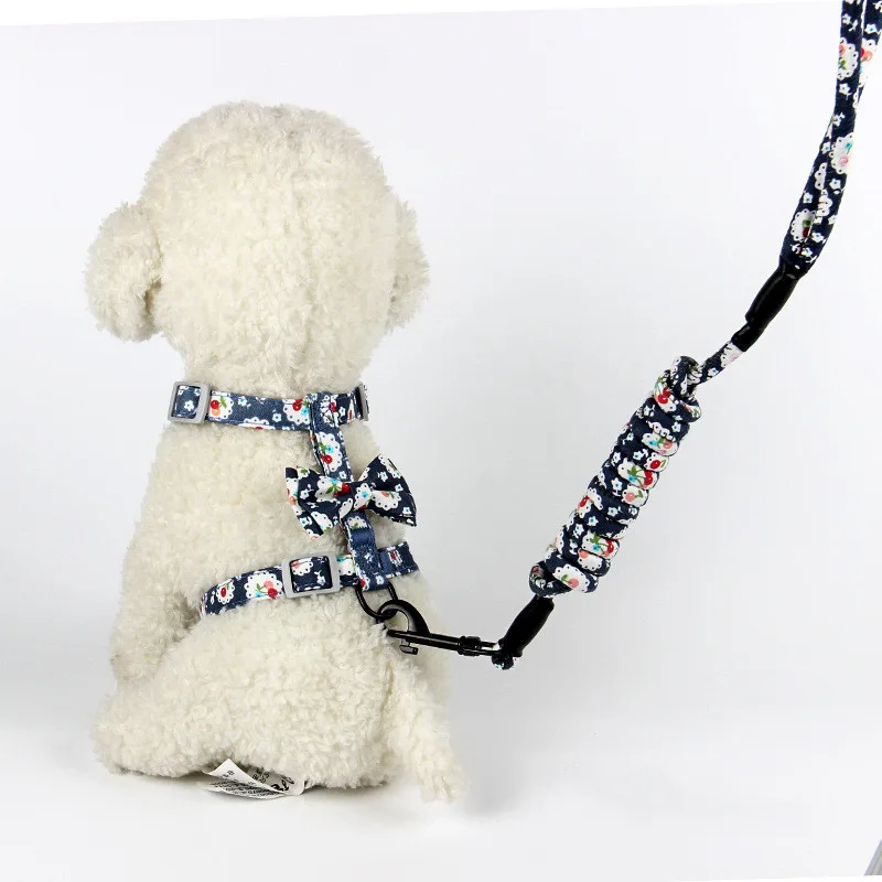 Creative Floral And Japanese Style Cat Leash Blue - Shop at LoveMi