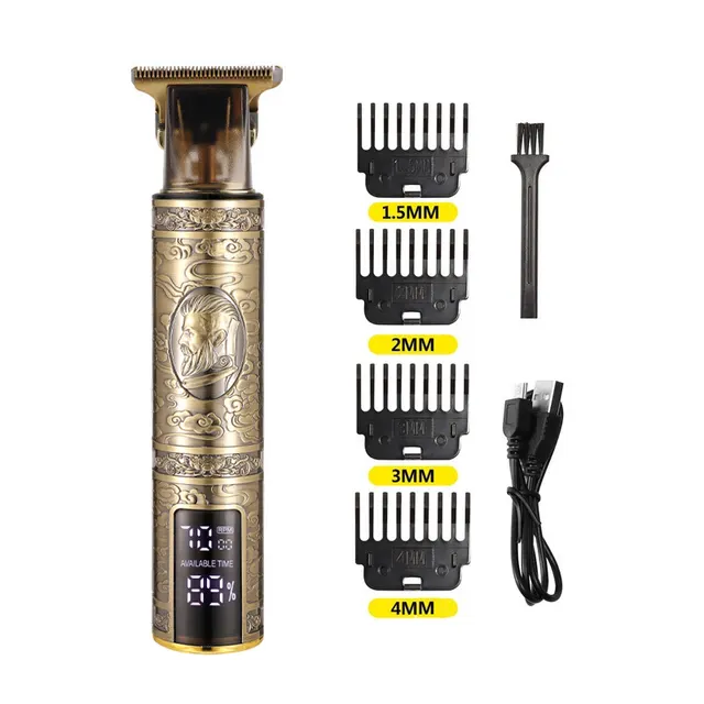 Digital Display Electric Stainless Steel Hair Clipper Barber - Shop at LoveMi
