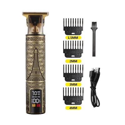 Digital Display Electric Stainless Steel Hair Clipper Paris Tower - Shop at LoveMi