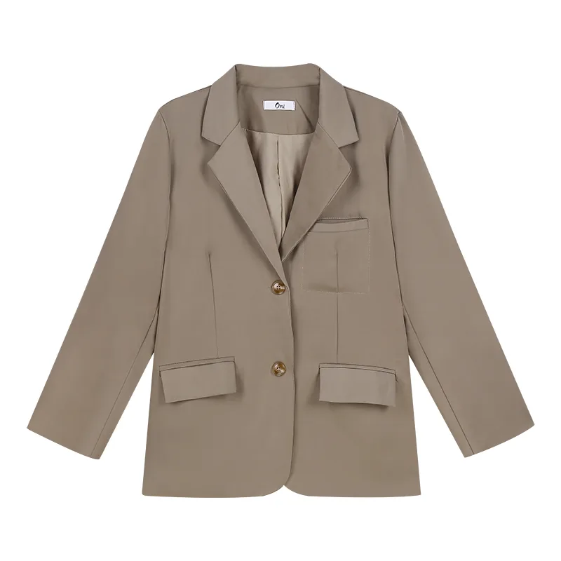 Women's High end Design Niche Khaki Suit Jacket Khaki - Shop at LoveMi