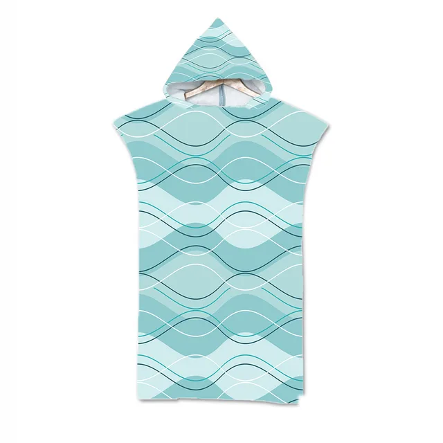 Print Hooded Beach Towel Cape Superfine Fiber 1Color - Shop at LoveMi