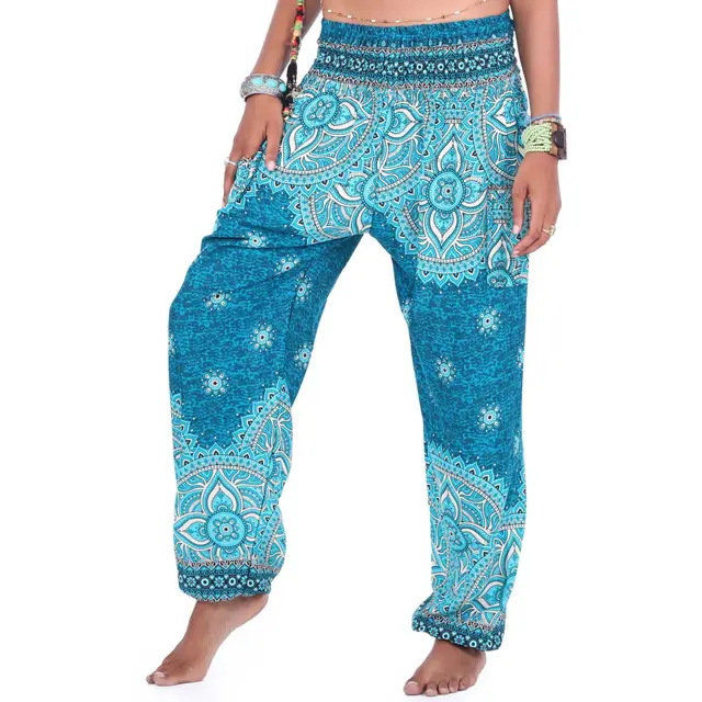 Ethnic Digital Printing Women's Ankle tied Loose Sports Yoga Pants Leisure Bloomers Dance Pants Yci045 - Shop at LoveMi