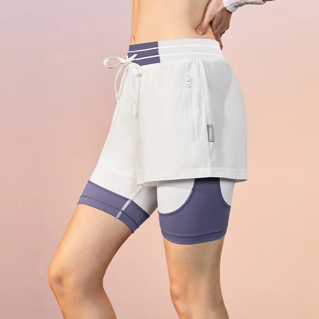 Women's Outer Wear Quick drying Running Fitness Yoga Shorts Purple - Shop at LoveMi