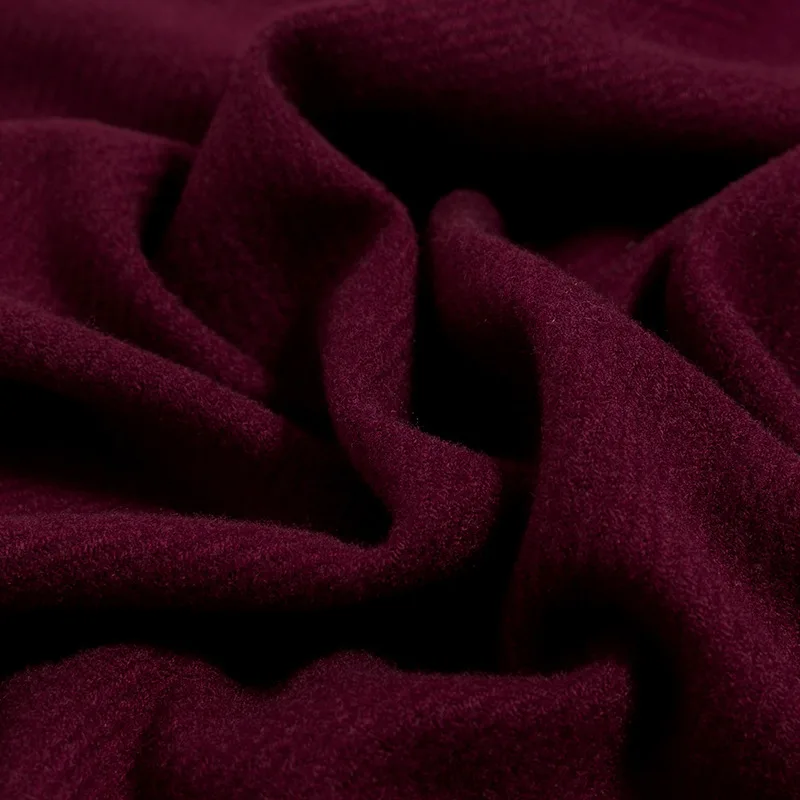 Women's Solid Color Thickened Cotton Cashmere Scarf - Black