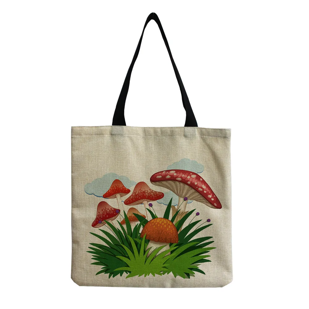 Cartoon Mushroom One shoulder Portable Reusable Cute Mushroom 4 Style - Shop at LoveMi