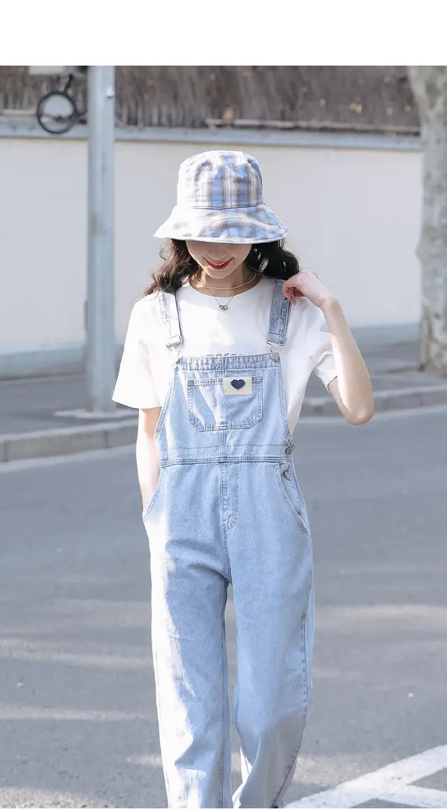 Denim Suspender Overalls Blue - Shop at LoveMi