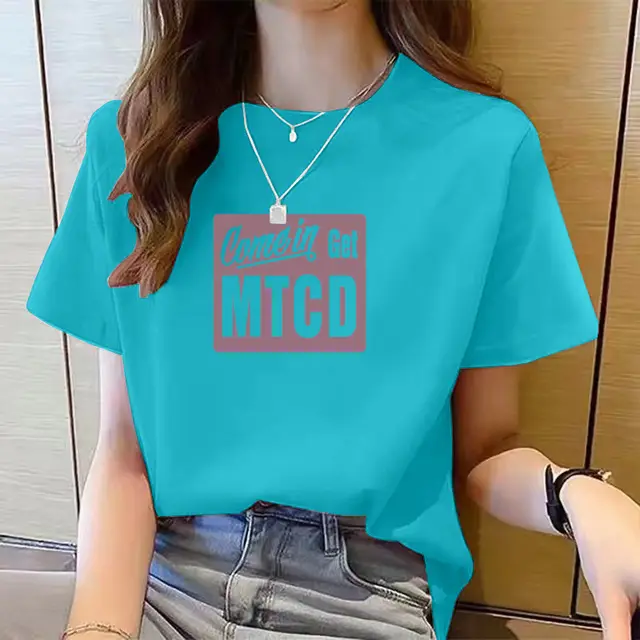 Women's Cute Bear Plus Size Cotton Short Sleeve T shirt 10 Style - Shop at LoveMi