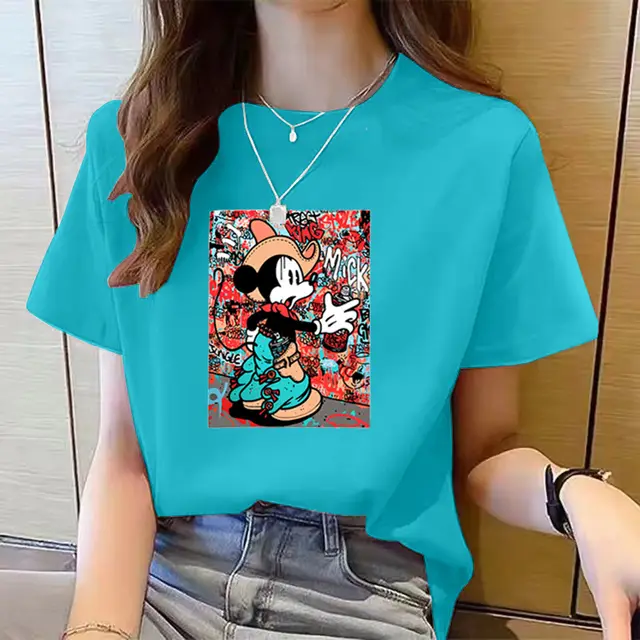 Women's Cute Bear Plus Size Cotton Short Sleeve T-shirt - 3 Style