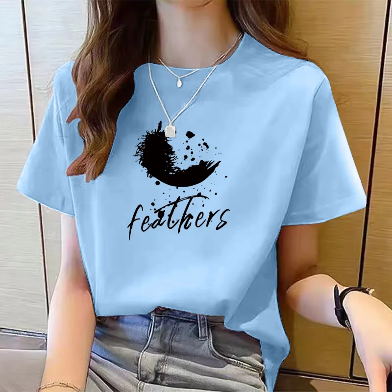 Women's Cute Bear Plus Size Cotton Short Sleeve T shirt 7 Style - Shop at LoveMi