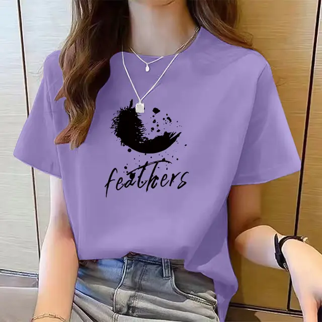 Women's Cute Bear Plus Size Cotton Short Sleeve T shirt 14 Style - Shop at LoveMi