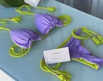 Braided Bikini Triangle Bag Swimsuit - 4Style-M