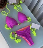 Braided Bikini Triangle Bag Swimsuit - 7Style-S