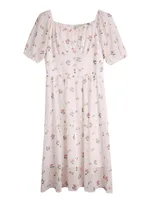 French Floral First Love Chiffon Dress Women's Summer - Floral - View 1