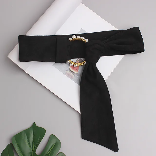 Dress With Skirt Accessories Versatile Retro Long Autumn Winter Black - Shop at LoveMi