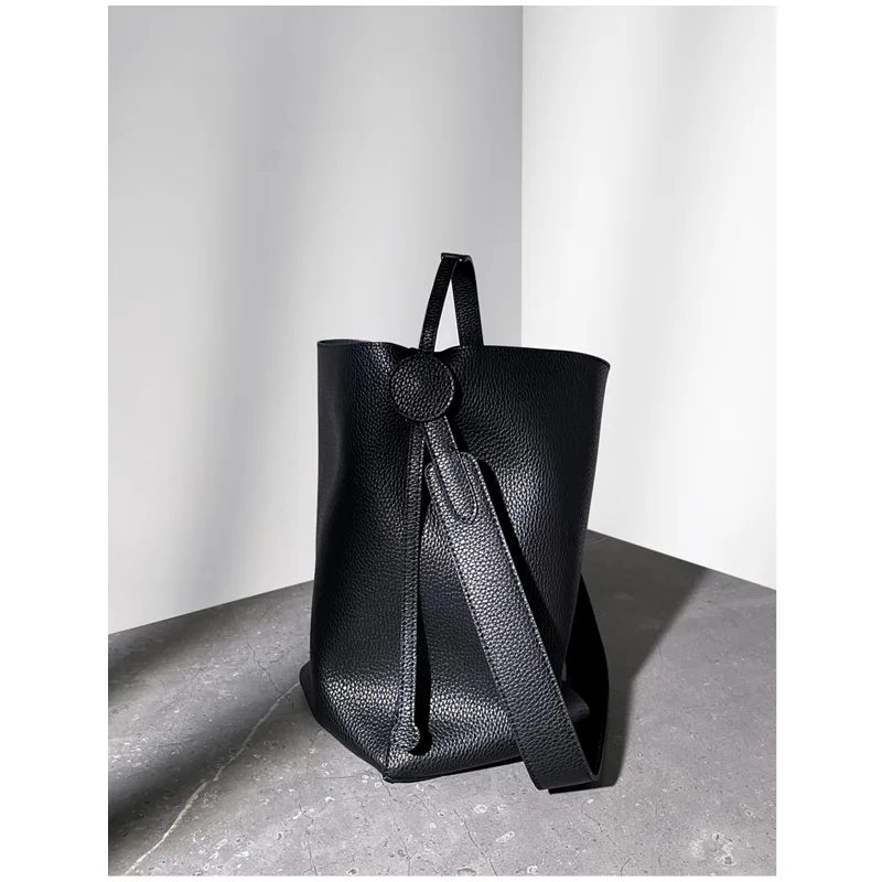 Niche Design New Tote Shoulder Diagonal Bag Black - Shop at LoveMi