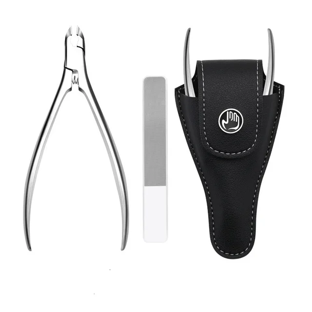 Stainless Steel Olecranon Nail Clipper Manicure Tool Dead Leather Pliers Black - Shop at LoveMi