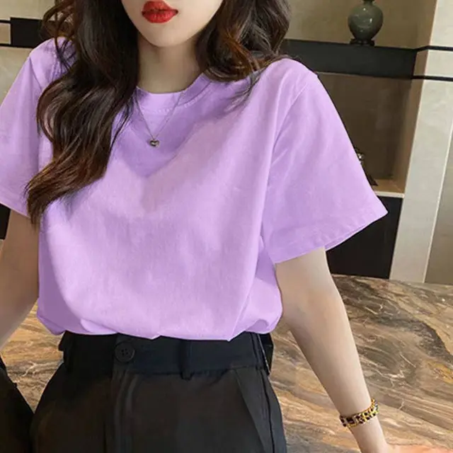 Dragon Fruit Red Short Sleeve Candy Short Sleeve T Shirt Purple - Shop at LoveMi
