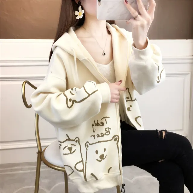 Fashion Personality Casual Jacket Girls Spring And Autumn Clothes Apricot - Shop at LoveMi