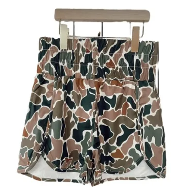 Women's Casual Elastic Loose High Waist Sports Shorts Camouflage Xl - Shop at LoveMi