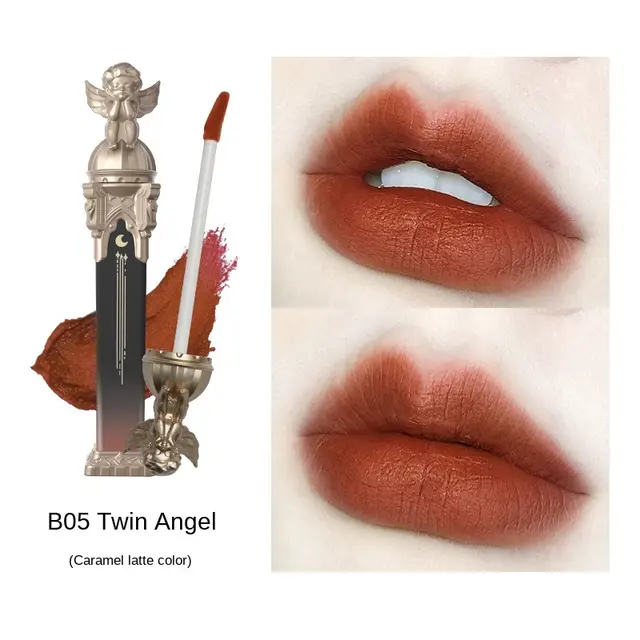 Little Angel Matte Lipstick Velvet White Non stick Cup B05 - Shop at LoveMi