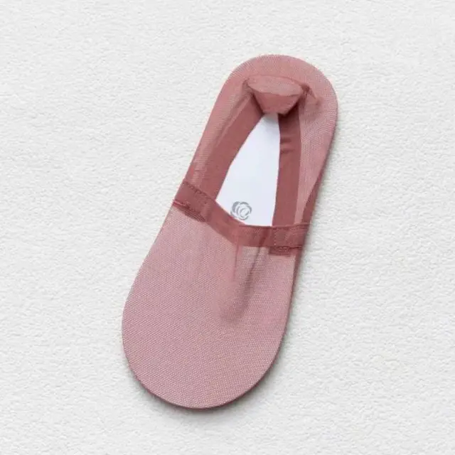 Women's Cotton Bottom Silicone Non Slip Solid Color Boat Socks Red - Shop at LoveMi