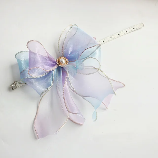 Butterfly Flying Pet Leash Retractable And Break Free Crystal Purple Collar - Shop at LoveMi