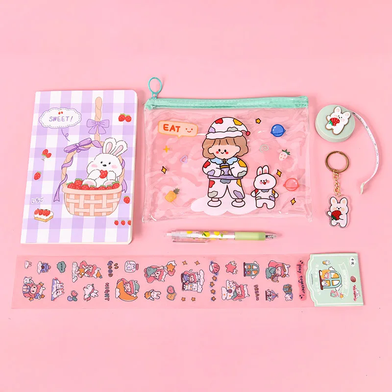 Creative Student School Supplies Stationery Cartoon Set - Green - View 1