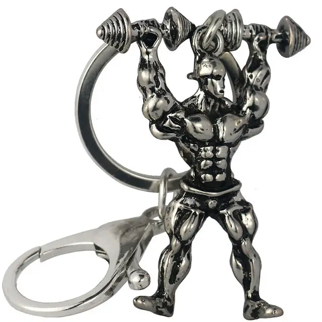 Athletic Muscular Man Metal Keychain Fitness Kc033S - Shop at LoveMi