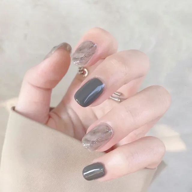 Women's Square Head Wearing Nail Sticker Set Pd67 - Shop at LoveMi