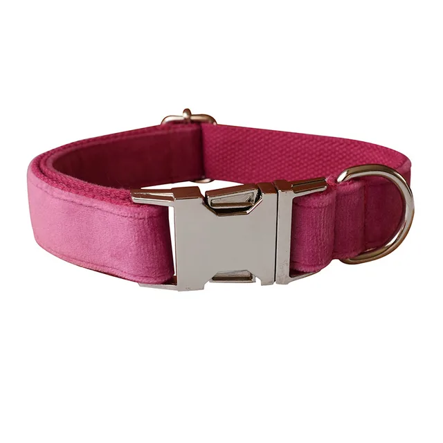 Rose Red Velvet Dog Rope Pet Neck Collar Dog Ring - Shop at LoveMi