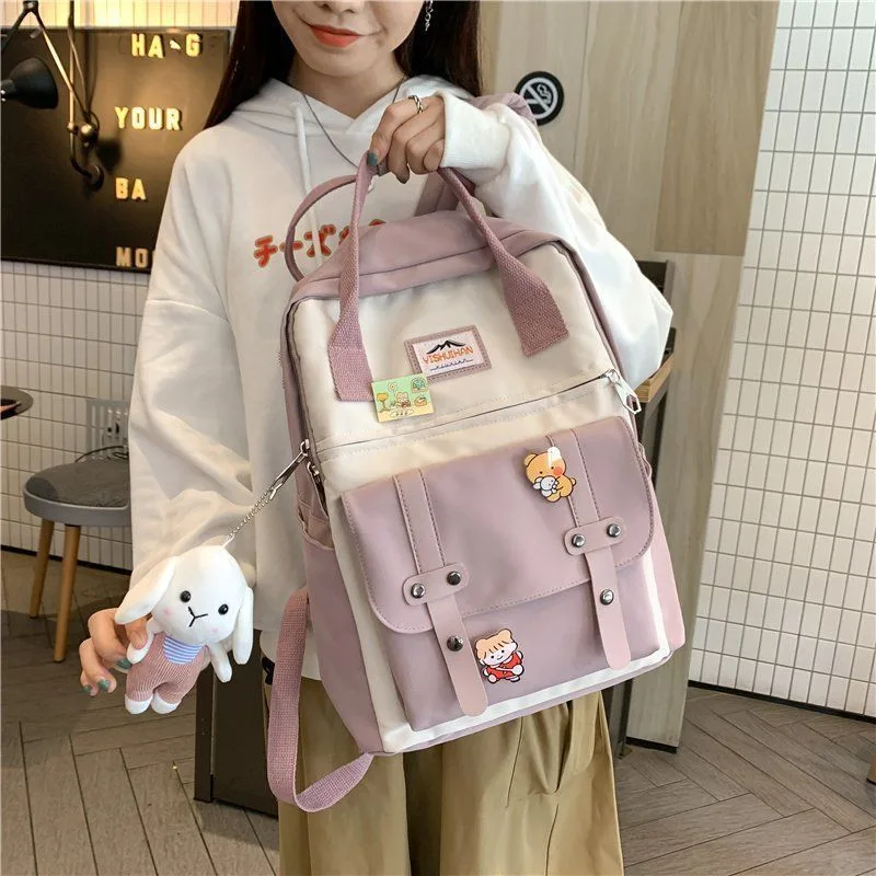 Junior High School Students' Large Capacity Backpack Purple - Shop at LoveMi