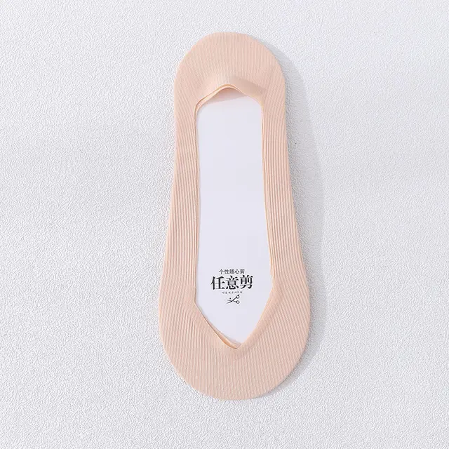 Women's Non Slip Silicone Cotton Bottom Lace Boat Socks Any Skin Color - Shop at LoveMi