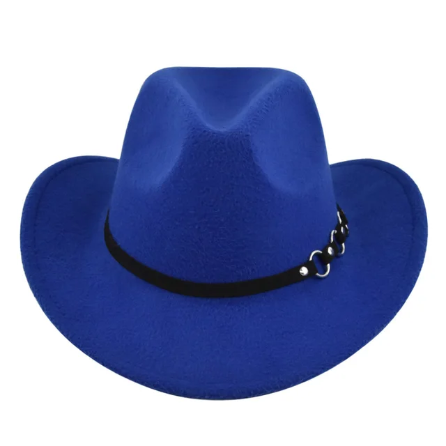 Retro Ethnic Vintage Jazz Denim Felt Hat Blue - Shop at LoveMi
