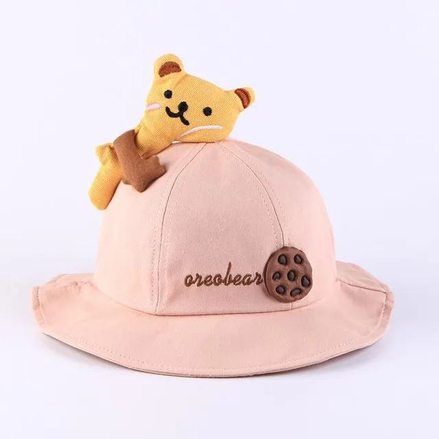 Cute Girl Sunshade Sun Protection Pot Korean Travel Children's Hat Pink - Shop at LoveMi