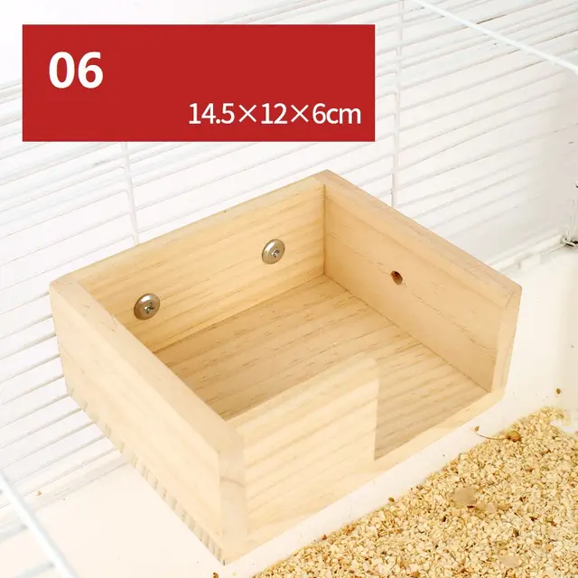 Hamster Natural Wooden Fence Landscaping Platform Swing Toy 06Style - Shop at LoveMi