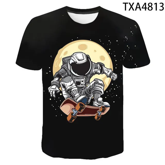 Summer Fashion Astronaut Starry Sky 3D Digital Print T Shirt 06Color - Shop at LoveMi