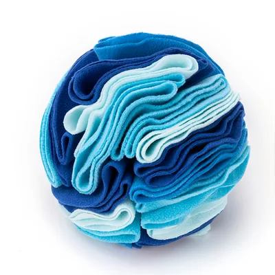 Snuffle Ball Interactive Dog Toys Ball Dog Brain Mental Stimulating Puzzle Toys For Dogs Enrichment Game Feeding Mat For Stress Relief Portable Mac... Ocean Blue Color - Shop at LoveMi