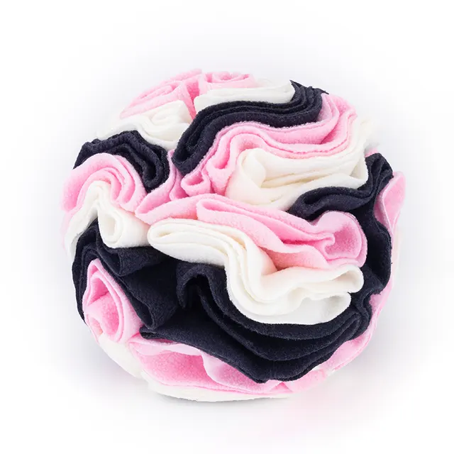 Snuffle Ball Interactive Dog Toys Ball Dog Brain Mental Stimulating Puzzle Toys For Dogs Enrichment Game Feeding Mat For Stress Relief Portable Mac... White Pink Blue - Shop at LoveMi