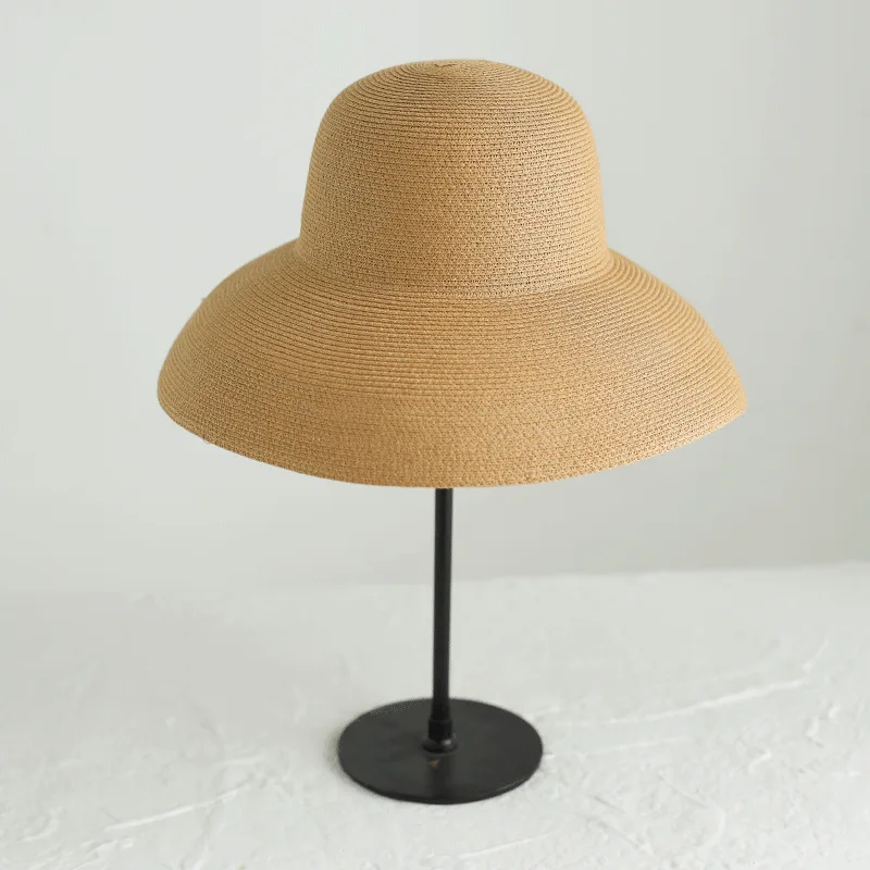 Women's Beach Foldable All Match Straw Hat Yellow - Shop at LoveMi