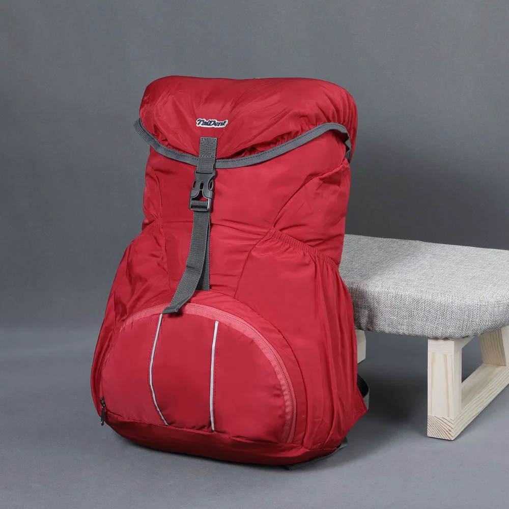 New Outdoor Travel Folding Skin Backpack Nylon Red - Shop at LoveMi