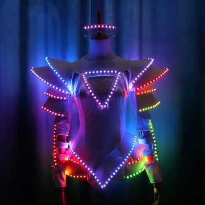 Full color LED Light up Skirt Costume One piece Full Color - Shop at LoveMi