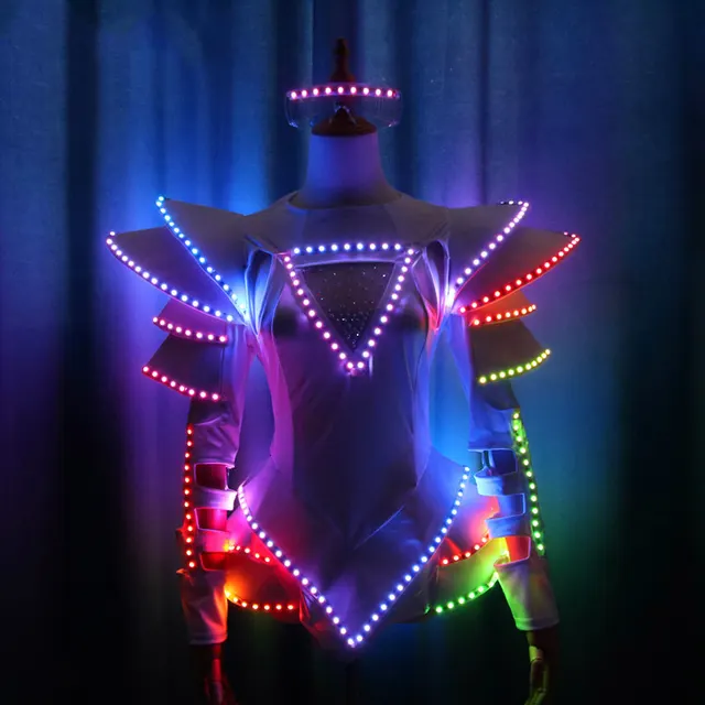 Full color LED Light up Skirt Costume One piece Full Color - Shop at LoveMi