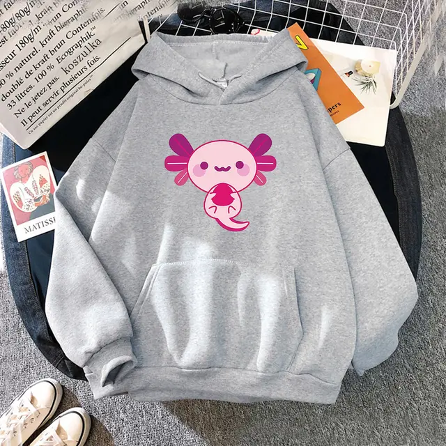 Solid Color Hoodie Print Heat Transfer Fleece Sweater Grey - Shop at LoveMi