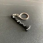 Musical Instrument Silicone Guitar Pvc Soft Keychain Pendant - Clarinet