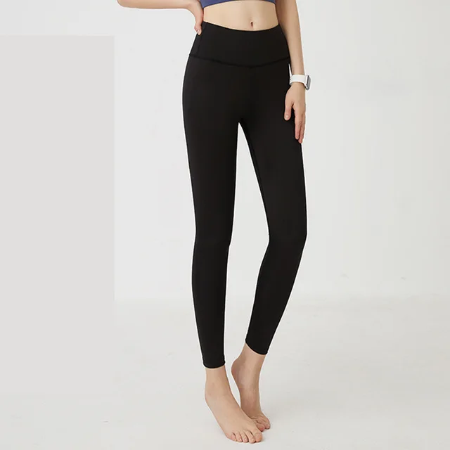 Women's Fitness Hip Lift High Waist Belly Tight Sports Pants Wireless Starlight Black - Shop at LoveMi